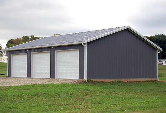Medium Size Garage and Storage Pole Building