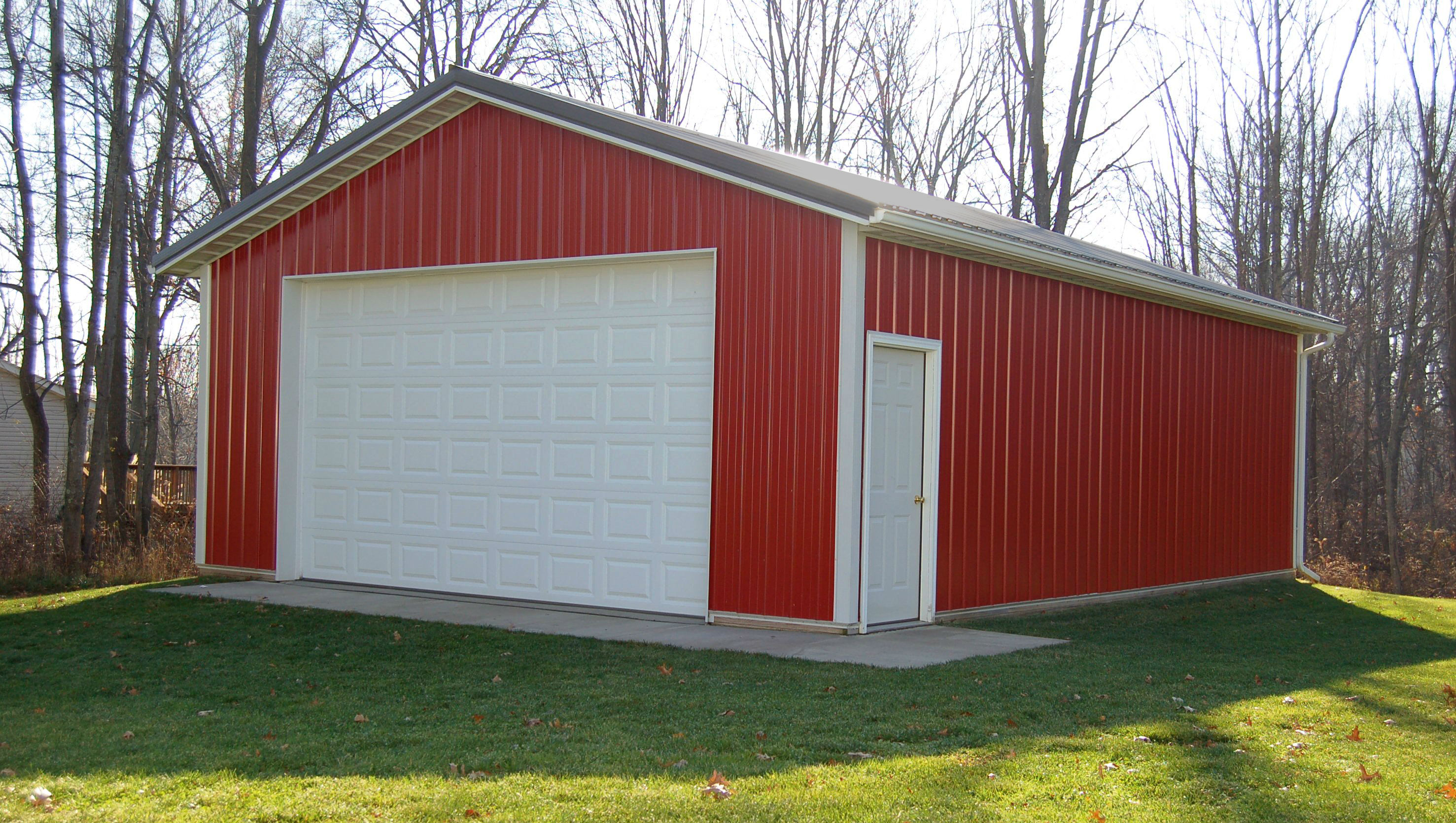 Small Size Garage and Storage Pole Building