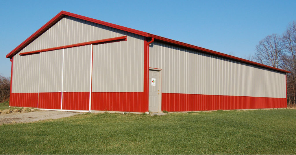 Two-Tone Wainscot For Pole Barns & Pole Buildings